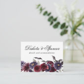 Carte D'accompagnement Belle déplaisante | Détails de la florale foncée e (Debout devant)