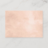 Carte D'accompagnement Belle Rustique Floral Cadre Mariage Horaire (Dos)