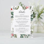 Carte D'accompagnement Berry | Noël | Détails du Mariage (Debout devant)