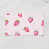 Carte D'accompagnement Berry Sweet Baby shower fraise Raffin de couche de (Dos)