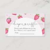 Carte D'accompagnement Berry Sweet Baby shower fraise Raffin de couche de (Devant)