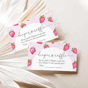 Carte D'accompagnement Berry Sweet Baby shower fraise Raffin de couche de