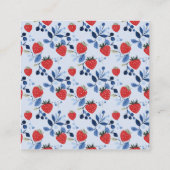 Carte D'accompagnement Berry Sweet Baby shower Raffle de couche (Dos)