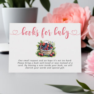 Carte D'accompagnement Berry Sweet Baby shower Wild Berries Livres
