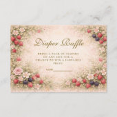 Carte D'accompagnement Berry Sweet Floral Diapper Raffle (Devant)