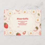 Carte D'accompagnement Berry Sweet Rose Coquette Baby Diapper Raffle (Devant)
