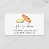 Carte D'accompagnement Beurre ensemble douche nuptiale - douche d'afficha (Devant)