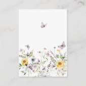 Carte D'accompagnement Beurre violet Fête des mariées Florale Baisers Jeu (Dos)