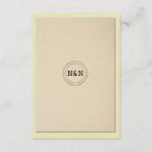 Carte D'accompagnement Bibliothèque M & Mme Hébergement Mariage Livres (Dos)