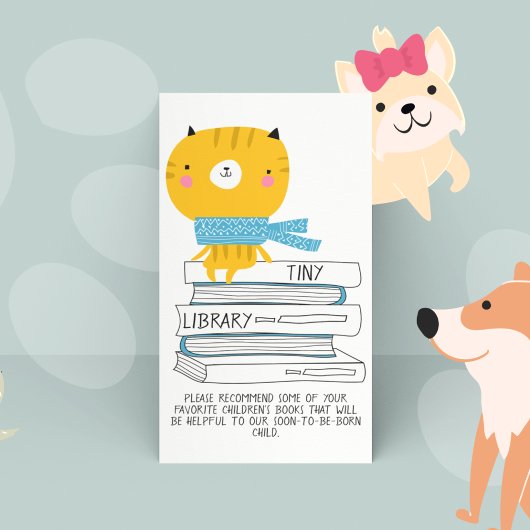 Carte D'accompagnement Bibliothèque minuscule