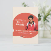 Carte D'accompagnement Bienheureuse prière du Minsitre numérique Carlo Ac (Debout devant)