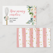 Carte D'accompagnement Bientôt emporté Combien de bonbons (Devant / Derrière)