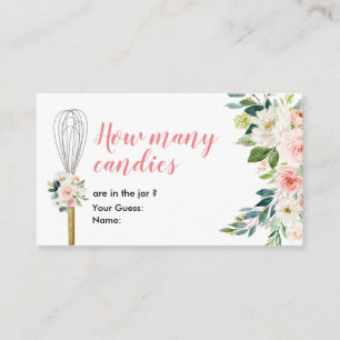 Carte D'accompagnement Bientôt être fouetté combien de bonbons