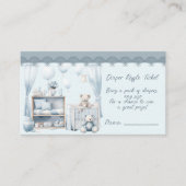 Carte D'accompagnement Bienvenue à un bébé garçon Douche de couches Raffl (Devant)