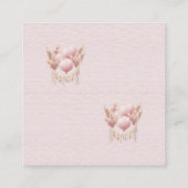 Carte D'accompagnement Bienvenue dans un Billet bébé fille Douche Déchets (Dos)