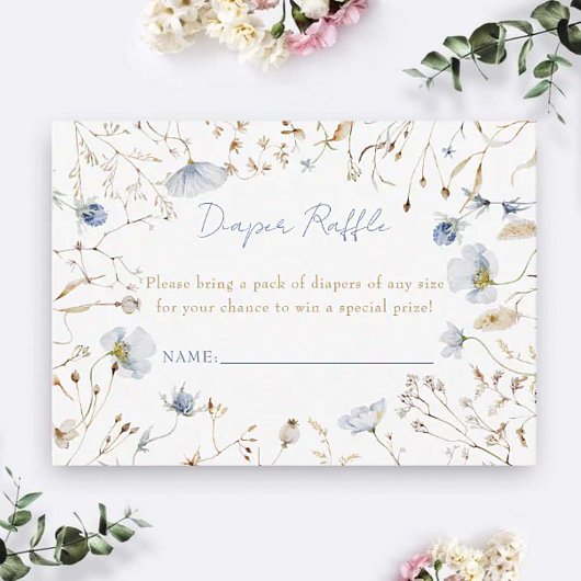 Carte D'accompagnement Bienvenue Petit Fleur sauvage Refroidisseur Encein