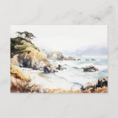 Carte D'accompagnement Big Sur, California Landscape Wedding Details (Dos)