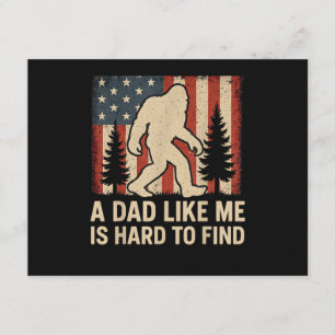 Carte D'accompagnement Bigfoot Patriotique Un Papa Comme Moi Est Dur à Tr