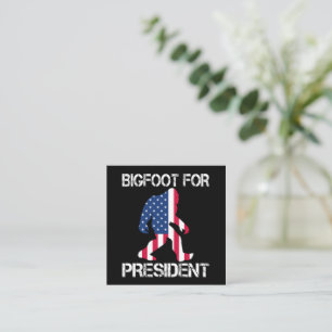 Carte D'accompagnement Bigfoot pour président drôle Bigfoot
