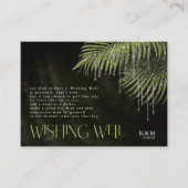 Carte D'accompagnement Bijoux Palm Leaf Wishing well V1 Green ID830 (Devant)