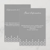 Carte d'accompagnement bilingue pour invités à poi (Devant / Derrière)