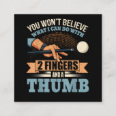 Carte D'accompagnement Billard drôle piscine (Dos)