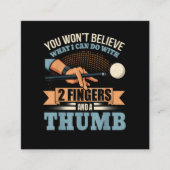 Carte D'accompagnement Billard drôle piscine (Devant)