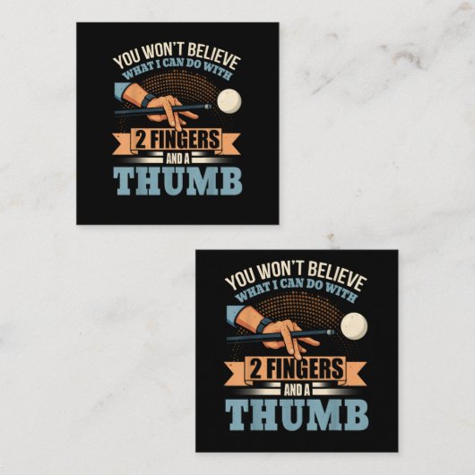 Carte D'accompagnement Billard drôle piscine (Devant / Derrière)