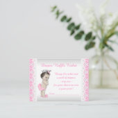 Carte D'accompagnement Billet adorable Pink Princess Diaper (Debout devant)