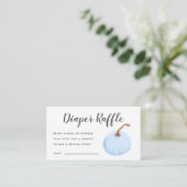 Carte D'accompagnement Billet Baby shower Citrouille bleu Refroidisseur (Debout devant)