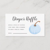 Carte D'accompagnement Billet Baby shower Citrouille bleu Refroidisseur (Devant)