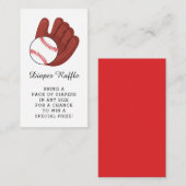 Carte D'accompagnement Billet Baby shower de baseball Garçons Reflets de  (Devant / Derrière)