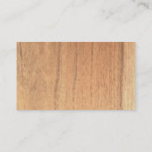 Carte D'accompagnement Billet Baby shower de couches de bois (Dos)