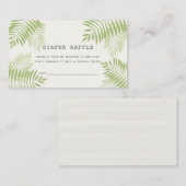 Carte D'accompagnement Billet Baby shower de couches de palmier Aloha (Devant / Derrière)