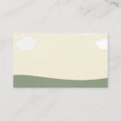 Carte D'accompagnement Billet Baby shower de lessive pour animaux de bois (Dos)