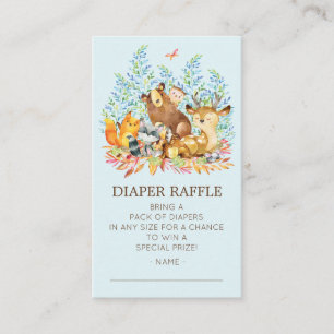 Carte D'accompagnement Billet Baby shower de lessive pour animaux de bois