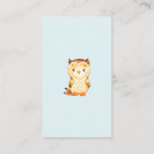 Carte D'accompagnement Billet Baby shower de lessive pour animaux de bois (Dos)