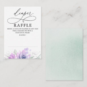 Carte D'accompagnement Billet Baby shower de verdure douce au calcaire