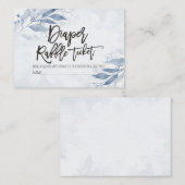 Carte D'accompagnement Billet Baby shower Feuille d'aquarelle (Devant / Derrière)