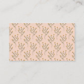 Carte D'accompagnement Billet Baby shower Fleur sauvage Boho Déchets (Dos)