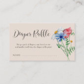 Carte D'accompagnement Billet Baby shower fleur sauvage Charme Reflets Re (Devant)
