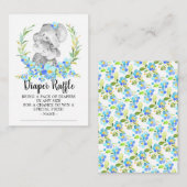 Carte D'accompagnement Billet bébé bébé et maman Eléphant Douche Refle (Devant / Derrière)