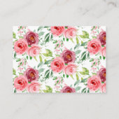 Carte D'accompagnement Billet bébé bébé et maman Eléphant Douche Refle (Dos)