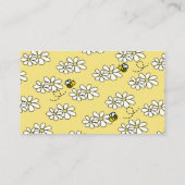 Carte D'accompagnement Billet Bee Daisy Yellow Baby shower Déchets (Dos)
