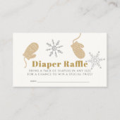 Carte D'accompagnement Billet Beige Beanie Baby shower Déchets Raffle (Devant)
