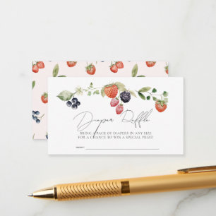 Carte D'accompagnement Billet Berry Sweet Berries Baby Diaper Raffle
