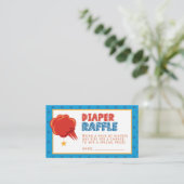 Carte D'accompagnement Billet Blue Super Baby Diaper Raffle (Debout devant)