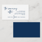 Carte D'accompagnement Billet Boisson, Boisson Adulte, Le Matin Après (Devant / Derrière)