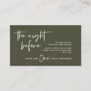 Carte D'accompagnement Billet boisson, Boissons pour adultes, Bar Mariage