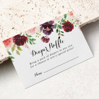 Billet Bourgogne Purple Spring Floral Diaper